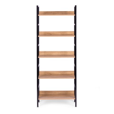 REGAŁ STRUKTURA, LOFT, INDUSTRIALNY, NA KSIĄŻKI, 5 PÓŁEK, DO SALONU, 160 CM