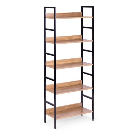 REGAŁ STRUKTURA, LOFT, INDUSTRIALNY, NA KSIĄŻKI, 5 PÓŁEK, DO SALONU, 160 CM