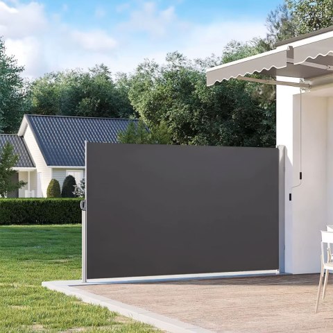 MARKIZA BOCZNA ROLETA OGRODOWA RIFLESSO, TARAS, BALKON, ANTRACYT, 180X300CM