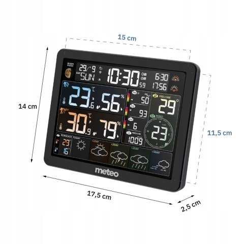 STACJA POGODOWA AETHERIA, WIFI, TUYA, BEZPRZEWODOWA, BAROMETR, PM 2.5