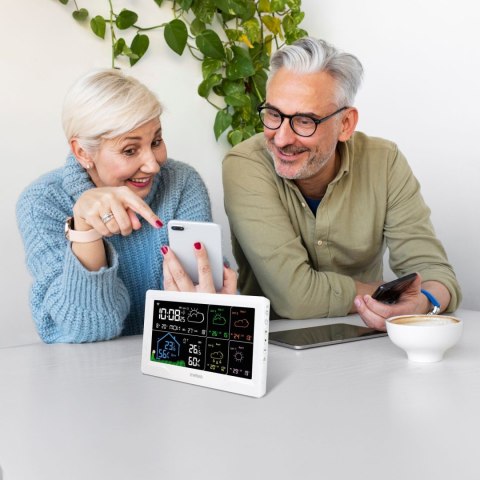 STACJA POGODOWA AETHERIA, WIFI, SMART LIFE, BAROMETR, BEZPRZEWODOWA