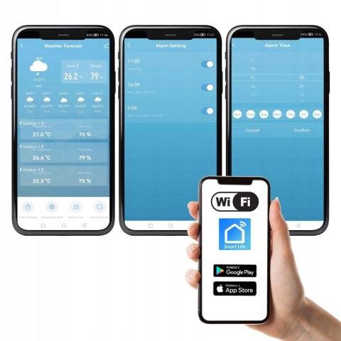 STACJA POGODOWA AETHERIA, WIFI, SMART LIFE, BAROMETR, BEZPRZEWODOWA