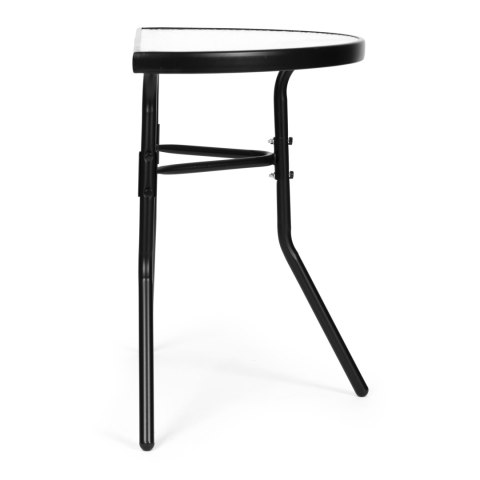 STOLIK KAWOWY OGRODOWY AZZURRO, ŁAWA, STÓŁ, LOFT, CZARNY, DO SALONU, 70 CM