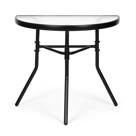 STOLIK KAWOWY OGRODOWY AZZURRO, ŁAWA, STÓŁ, LOFT, CZARNY, DO SALONU, 70 CM