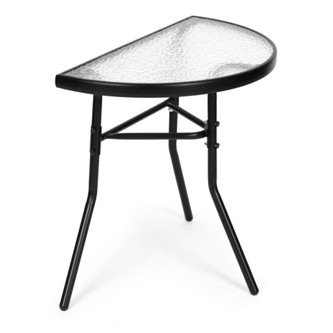 STOLIK KAWOWY OGRODOWY AZZURRO, ŁAWA, STÓŁ, LOFT, CZARNY, DO SALONU, 70 CM