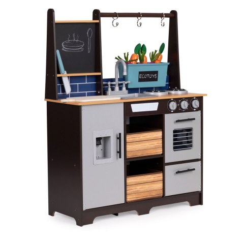KUCHNIA DREWNIANA DLA DZIECI CULINARE, AKCESORIA, DŹWIĘKI, WARZYWA, ECOTOYS