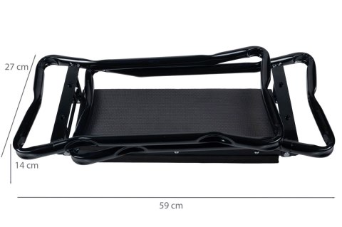 KLĘCZNIK TABORET OGRODOWY 4W1 GIARDINO, SKŁADANY, SIEDZISKO, TORBY, PIANKA