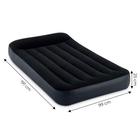 MATERAC DMUCHANY INTEX LEVITAS, POMPKA ELEKTRYCZNA, JEDNOOSOBOWY, WELUR