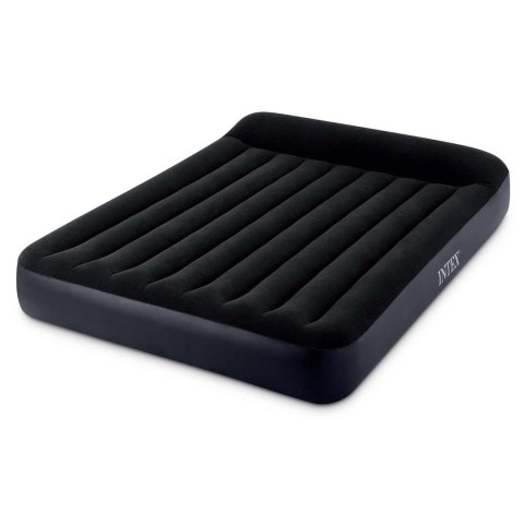 MATERAC DMUCHANY INTEX VILA, DWUOSOBOWY, WELUROWY, 203X152X25 CM, ZAGŁÓWEK