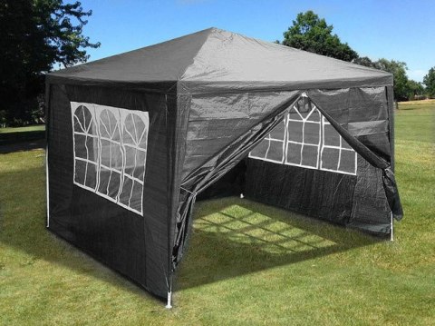 PAWILON NAMIOT OGRODOWY 3X3M SOLARE, 4 ŚCIANY, SZARY, WODOODPORNY, ALTANA