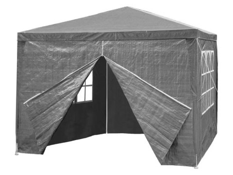 PAWILON NAMIOT OGRODOWY 3X3M SOLARE, 4 ŚCIANY, SZARY, WODOODPORNY, ALTANA