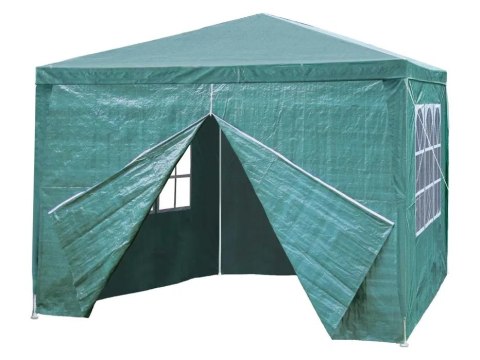 PAWILON NAMIOT OGRODOWY 3X3 PORTICO, 4 ŚCIANY, OKNA, WODOODPORNY, ZIELONY