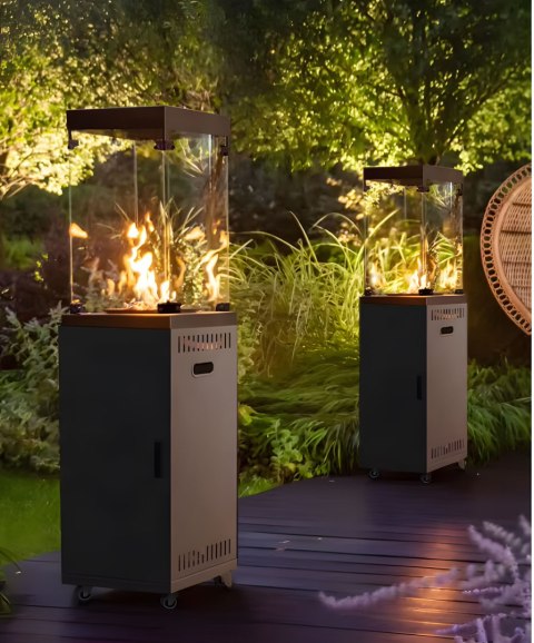 OGRZEWACZ GAZOWY AEGIS, 13KW, OGRODOWY, TARASOWY, PROMIENNIK, POKROWIEC