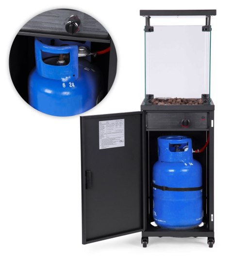 OGRZEWACZ GAZOWY AEGIS, 13KW, OGRODOWY, TARASOWY, PROMIENNIK, POKROWIEC