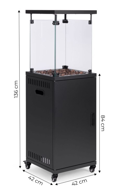OGRZEWACZ GAZOWY AEGIS, 13KW, OGRODOWY, TARASOWY, PROMIENNIK, POKROWIEC