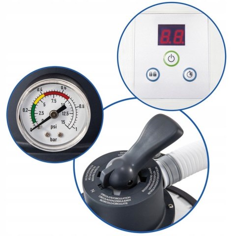 POMPA PIASKOWA FILTRUJĄCA INTEX AQUAFLUX, 3500L/H, 32MM, DO BASENU, TIMER