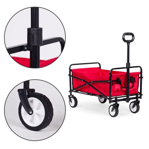 WÓZEK TRANSPORTOWY SKŁADANY VIAGGIO, OGRODOWY, PLAŻOWY, TURYSTYCZNY, 100KG