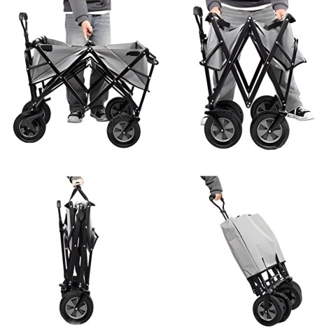 WÓZEK TRANSPORTOWY SKŁADANY VIAGGIO, OGRODOWY, PLAŻOWY, TURYSTYCZNY, 100KG