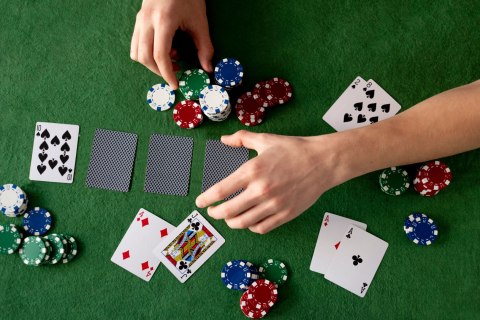 ZESTAW DO POKERA CASINO, 500 ŻETONÓW, WALIZKA, BLACKJACK, KARTY, KOŚCI, GRY