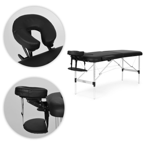 STÓŁ DO MASAŻU SKŁADANY MOBILIA, ALUMINIOWY, 2 SEGMENTY, REHABILITACYJNY