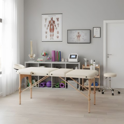STÓŁ DO MASAŻU MOTUS MODERNHOME, 3 SEGMENTY, SKŁADANY, REHABILITACYJNY