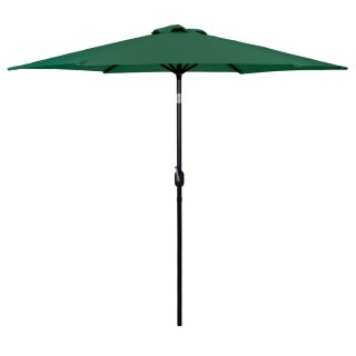 PARASOL OGRODOWY 270CM, UMBRALIS, SKOŚNY, Z KORBKĄ, ZIELONY, TARAS, UV