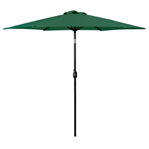 PARASOL OGRODOWY 270CM, UMBRALIS, SKOŚNY, Z KORBKĄ, ZIELONY, TARAS, UV