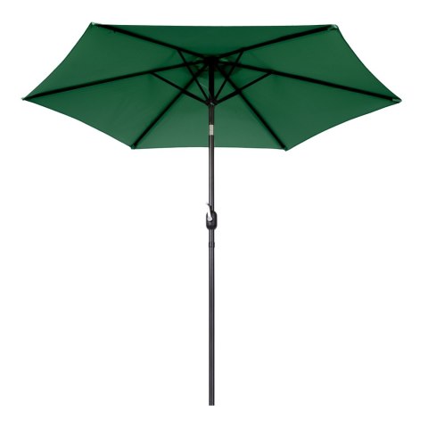 PARASOL OGRODOWY 270CM, UMBRALIS, SKOŚNY, Z KORBKĄ, ZIELONY, TARAS, UV