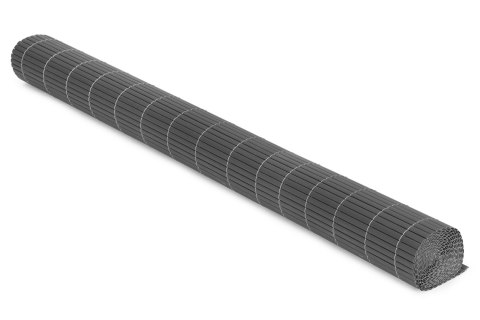 MATA BAMBUSOWA PVC OSŁONA BALKONOWA 150X300 ANTRACYT, DWUSTRONNA, AETHEL