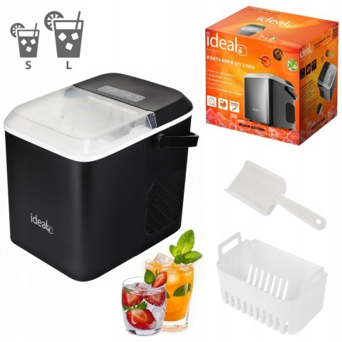KOSTKARKA DO LODU GELIDUS, 100W, 12KG/DOBĘ, SAMOCZYSZCZENIE, SZYBKA