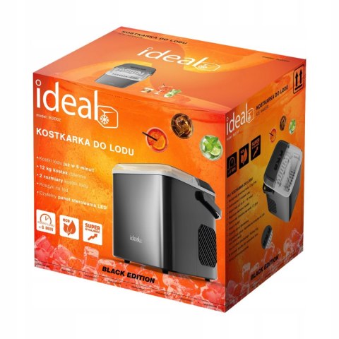 KOSTKARKA DO LODU GELIDUS, 100W, 12KG/DOBĘ, SAMOCZYSZCZENIE, SZYBKA