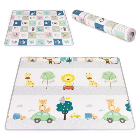 MATA EDUKACYJNA PIANKOWA LUDICO, DWUSTRONNA, 180X150 CM, ECOTOYS, EVA