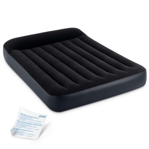 MATERAC DMUCHANY INTEX VILA, DWUOSOBOWY, 191X137X25, WELUR, ZAGŁÓWEK, ŁÓŻKO