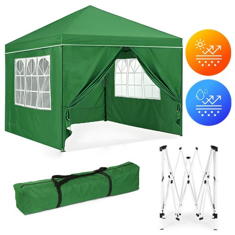 NAMIOT OGRODOWY 3X3 M AEGIS, PAWILON POP-UP, 4 ŚCIANKI, WODOODPORNY, TORBA