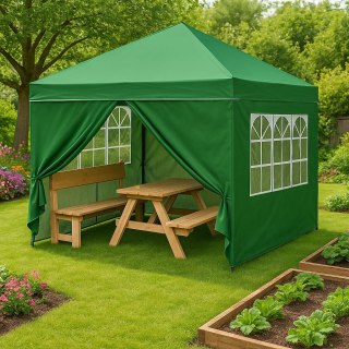 NAMIOT OGRODOWY 3X3 M AEGIS, PAWILON POP-UP, 4 ŚCIANKI, WODOODPORNY, TORBA