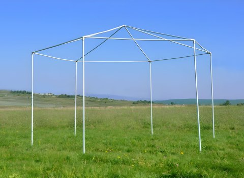 PAWILON OGRODOWY AEGIS, NAMIOT 2X2X2 M, 6 ŚCIAN, OKNA, WODOODPORNY, DZIAŁKA