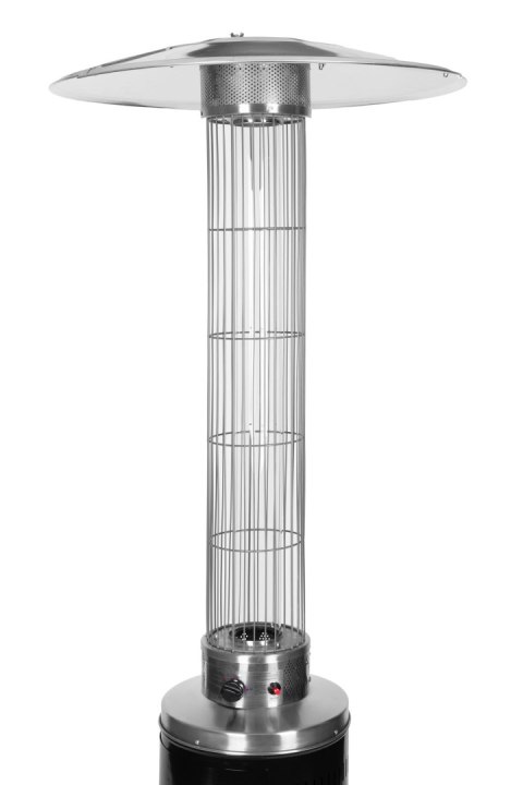 OGRZEWACZ GAZOWY TARASOWY CALORIS, PARASOL 9KW, OGRODOWY, POKROWIEC, KOŁA