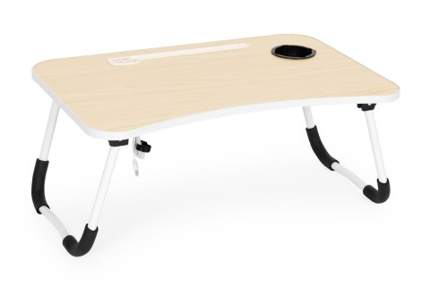 STOLIK POD LAPTOPA FLEXO, DO ŁÓŻKA, CZARNY, LOFT, Z USB, SALONU, 60X40 CM