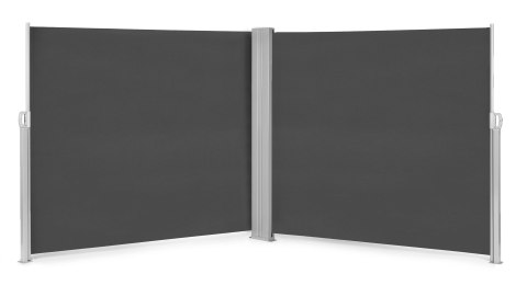 MARKIZA BOCZNA PODWÓJNA AURAEA, 180X600 CM, PARAWAN, OGRÓD, TARAS, ANTRACYT
