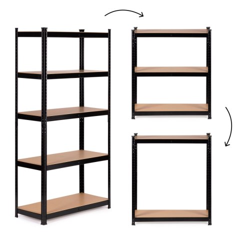 REGAŁ 5 PÓŁEK ASCENDO, LOFT, INDUSTRIALNY, NA KSIĄŻKI, DO SALONU, CM, SZAFA
