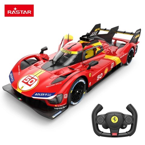 SAMOCHÓD R/C FERRARI 499P VELOX, RASTAR, 1:14, ZDALNIE STEROWANY, 36CM