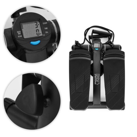 STEPPER FITNESS Z EKSPANDERAMI DYNAMICA, LICZNIK, MATA, TRENING, MODERNHOME