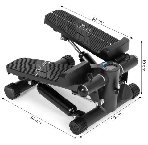 STEPPER FITNESS Z EKSPANDERAMI DYNAMICA, LICZNIK, MATA, TRENING, MODERNHOME