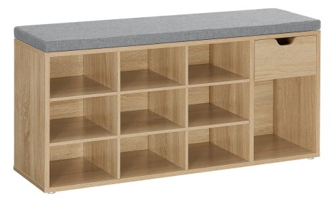 SZAFKA NA BUTY SOLIDO, SIEDZISKO, 10 PÓŁEK, SONOMA, ŁAWKA DO PRZEDPOKOJU