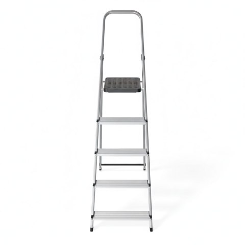 DRABINA ALUMINIOWA 5 STOPNI 150KG ASCENDIA, MODERN HOME, SKŁADANA, DOMOWA