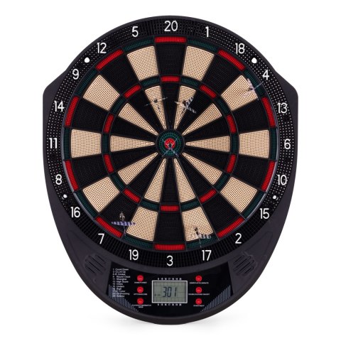 TARCZA DO DARTA ELEKTRONICZNA LUMINOS, RZUTKI, LCD, 41 CM, 26 GIER