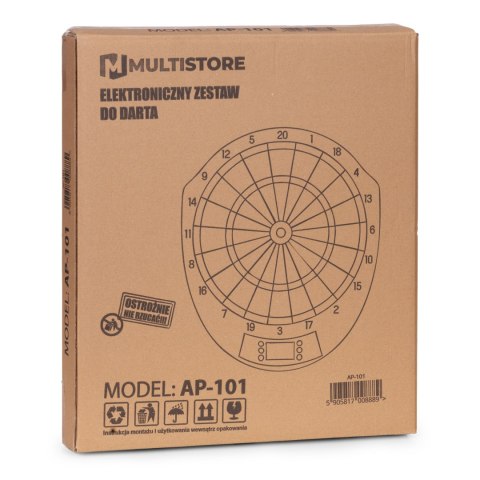 TARCZA DO DARTA ELEKTRONICZNA LUMINOS, RZUTKI, LCD, 41 CM, 26 GIER