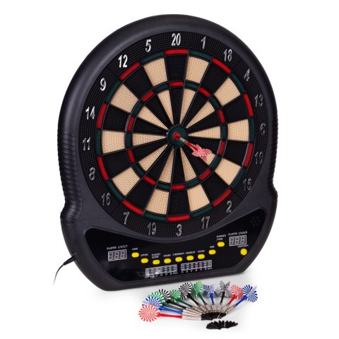 TARCZA ELEKTRONICZNA DO DARTA CENTRIA, 48CM, 12 RZUTEK, 27 GIER, ZESTAW