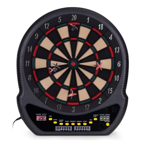 TARCZA ELEKTRONICZNA DO DARTA CENTRIA, 48CM, 12 RZUTEK, 27 GIER, ZESTAW