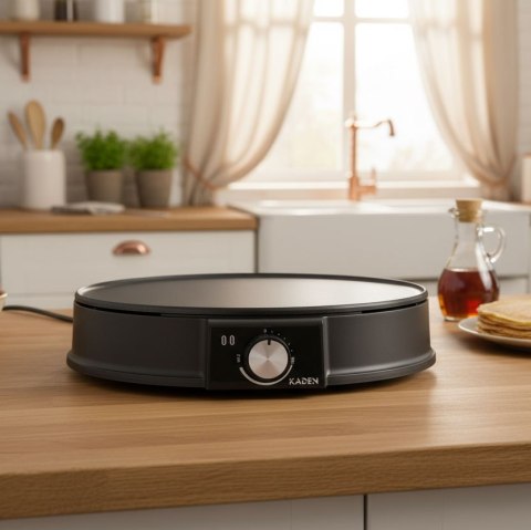 NALEŚNIKARKA ELEKTRYCZNA CREPINO, 1200W, 30CM, KADEN, TEFLON, AKCESORIA